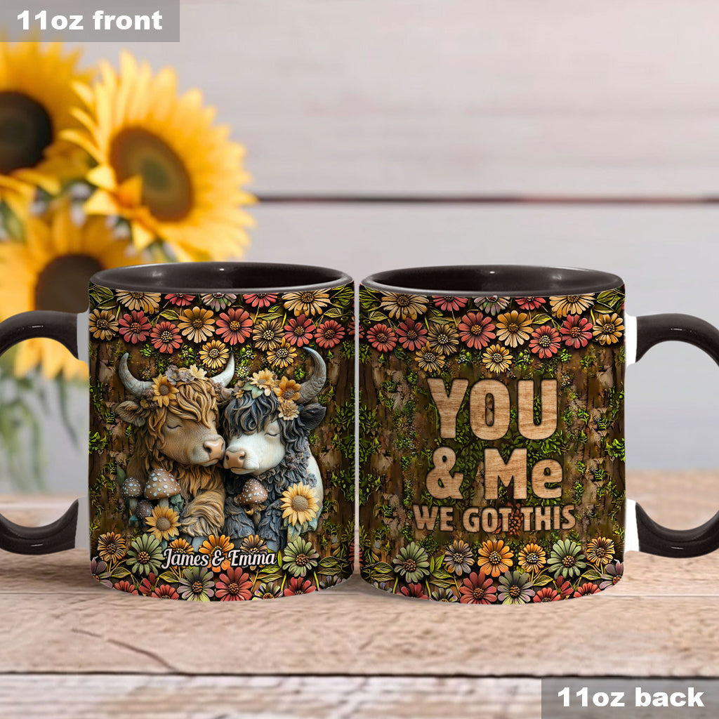 Happy Couple Country Style - Personalized Accent Mug