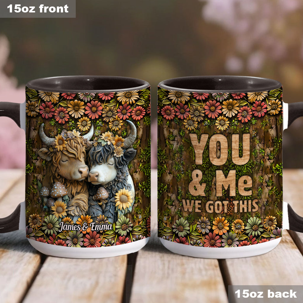 Happy Couple Country Style - Personalized Accent Mug