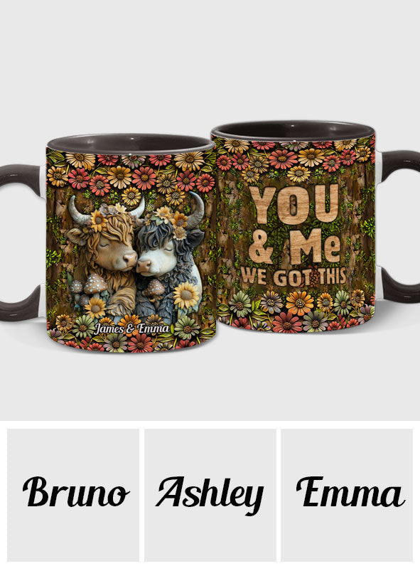 Happy Couple Country Style - Personalized Accent Mug