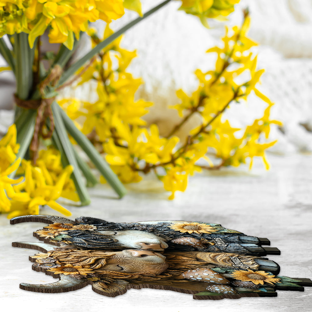 Glückliches Paar im Landhausstil – personalisiertes, einstöckiges, großes, freistehendes