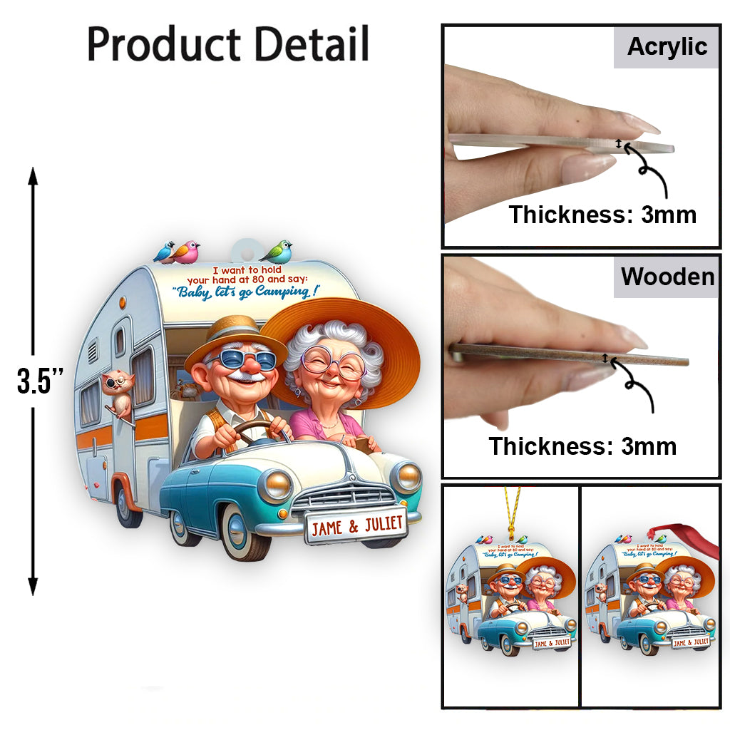 Ich möchte deine Hand halten, wenn du 80 bist, und sagen: „Schatz, lass uns zelten gehen“ – personalisierter Camping-Anhänger