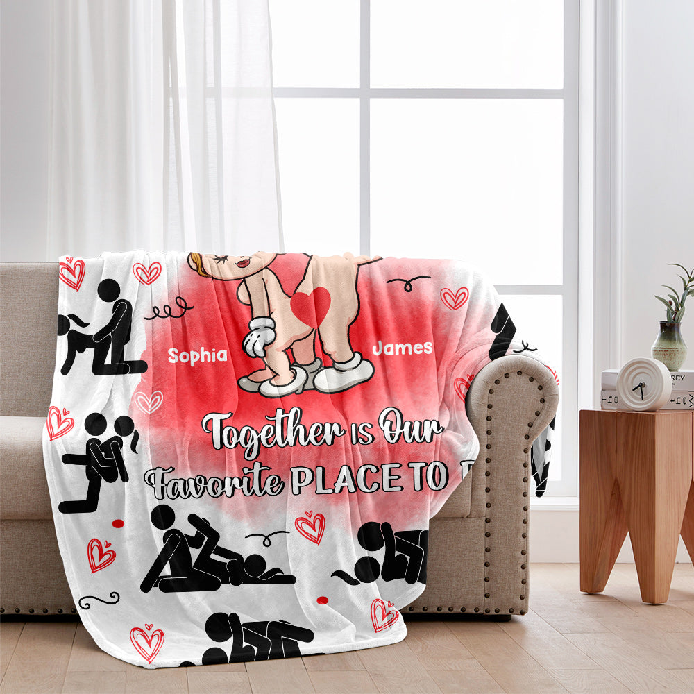 I Love You - Personalized Couple Blanket