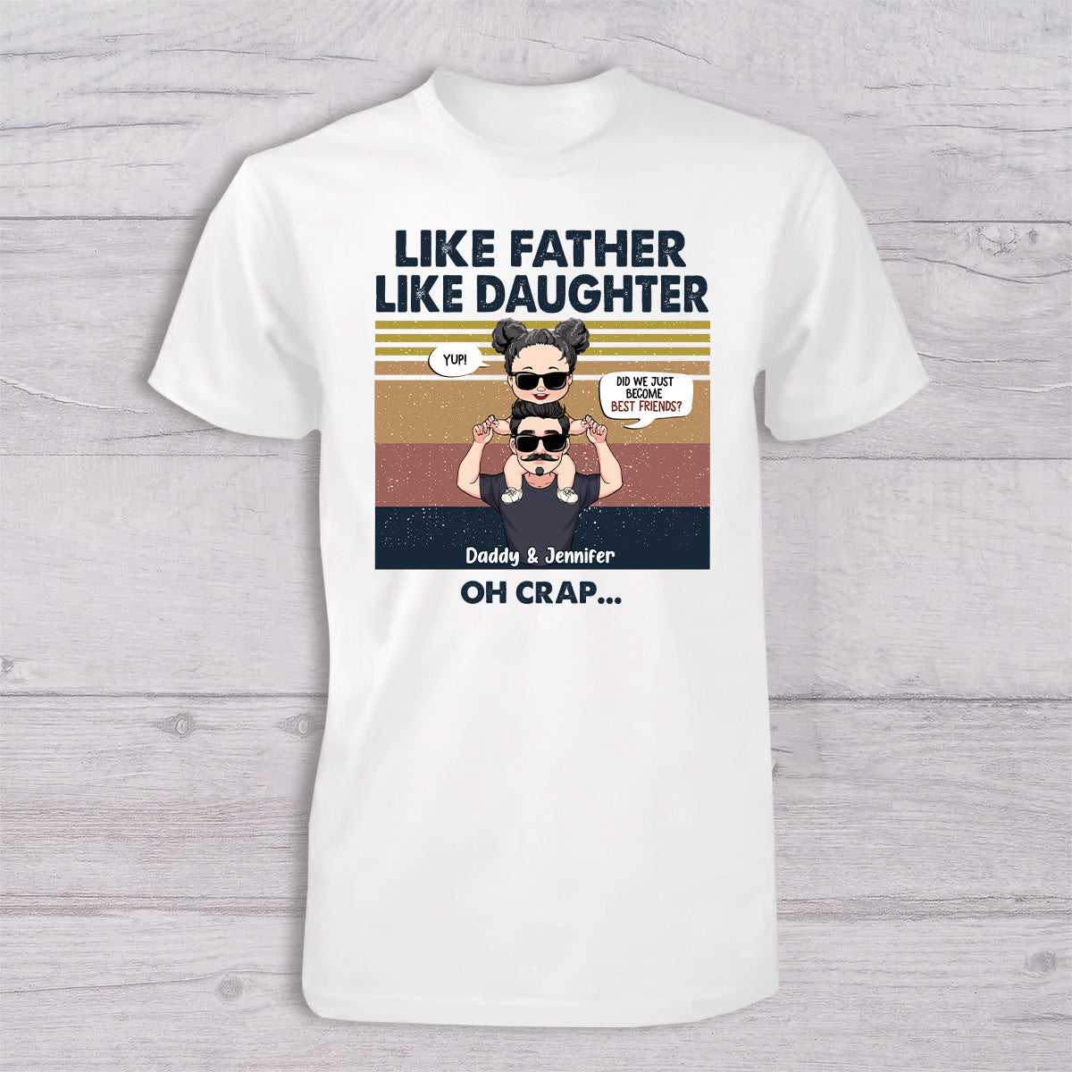 Sind wir jetzt beste Freunde? – Geschenk für Papa, Neugeborenes, Baby (0–1 Jahr), frischgebackenen Papa – Personalisiertes Set