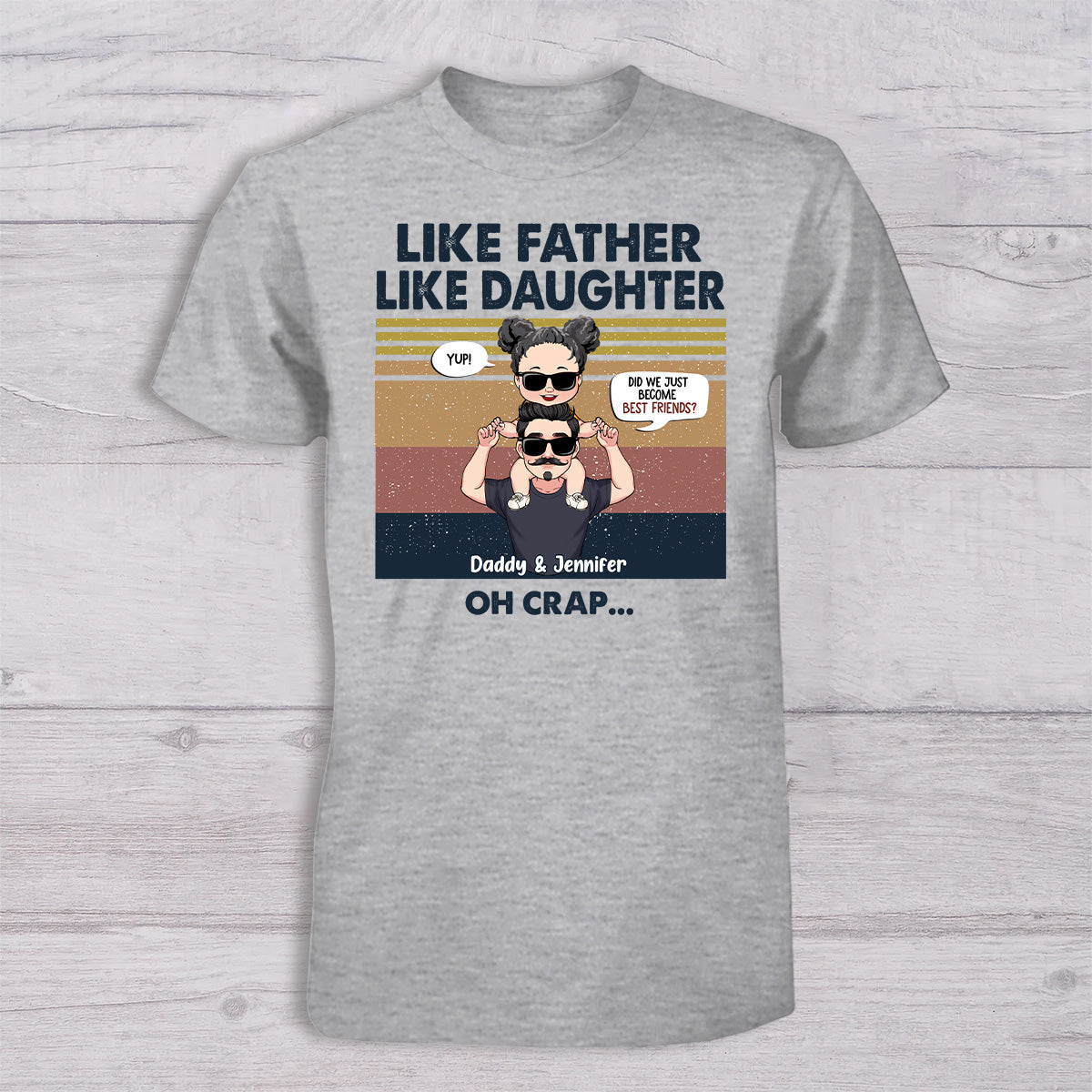 Sind wir jetzt beste Freunde? – Geschenk für Papa, Neugeborenes, Baby (0–1 Jahr), frischgebackenen Papa – Personalisiertes Set