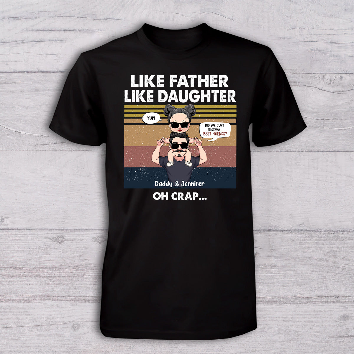 Sind wir jetzt beste Freunde? – Geschenk für Papa, Neugeborenes, Baby (0–1 Jahr), frischgebackenen Papa – Personalisiertes Set