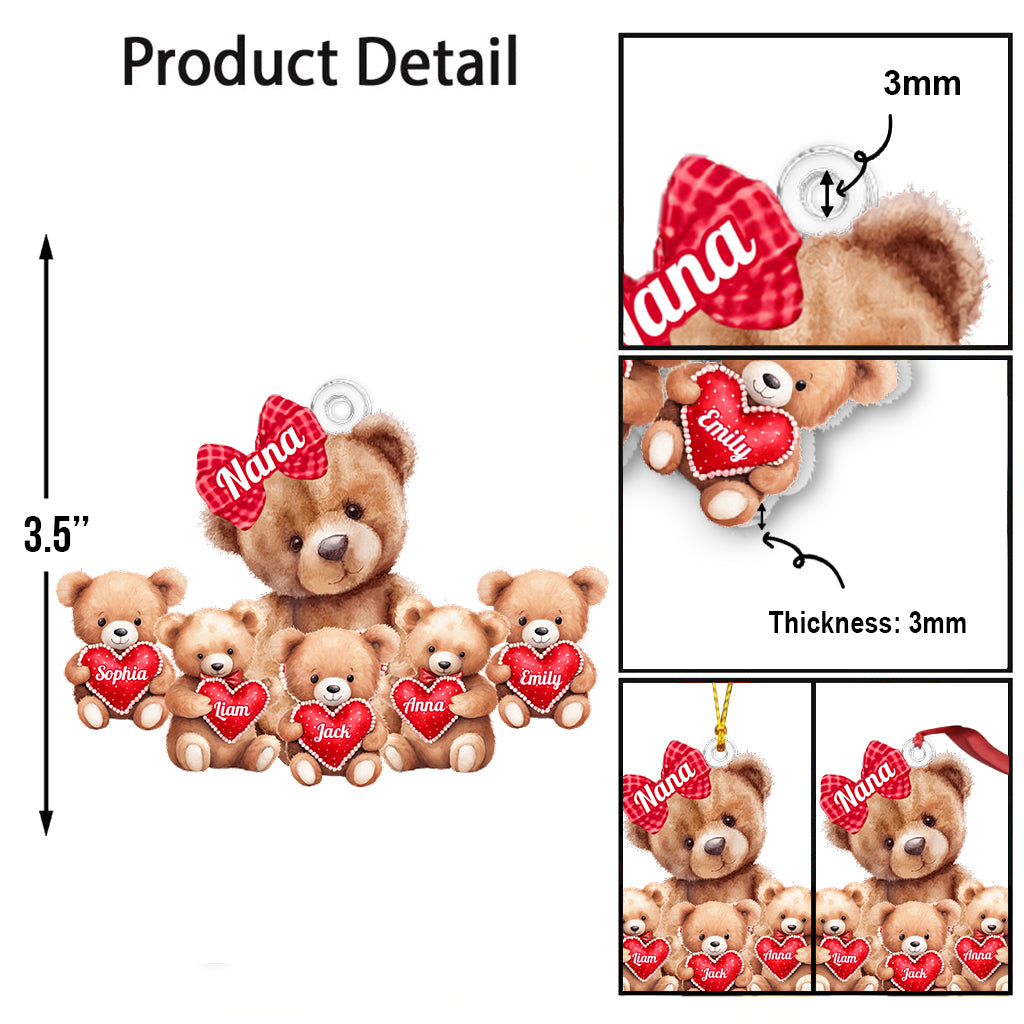 Das beste Geschenk für Oma und Mama – personalisierte, individuell geformte Oma-Weihnachtsbaumkugel