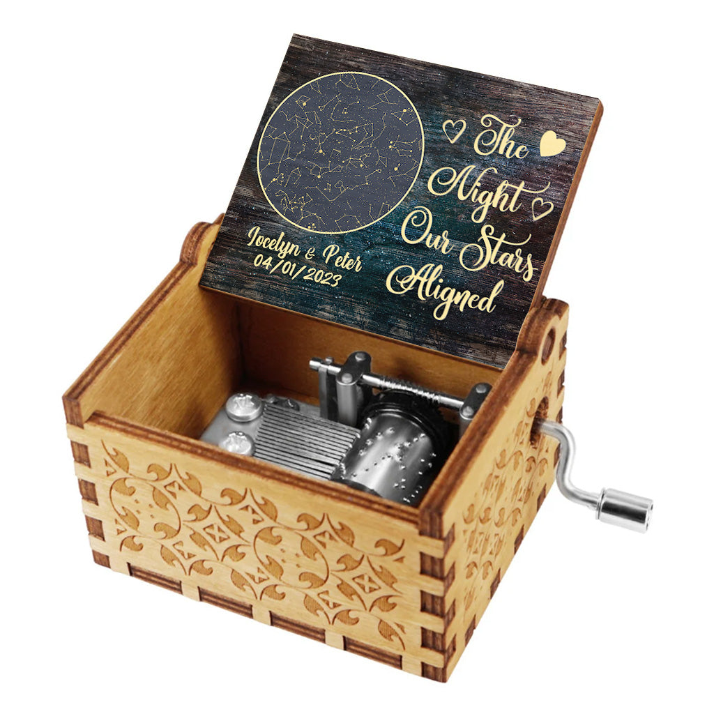 The Night We Met - Couple gift for boyfriend, girlfriend, wife, husband - Personalized Hand Crank Music Box