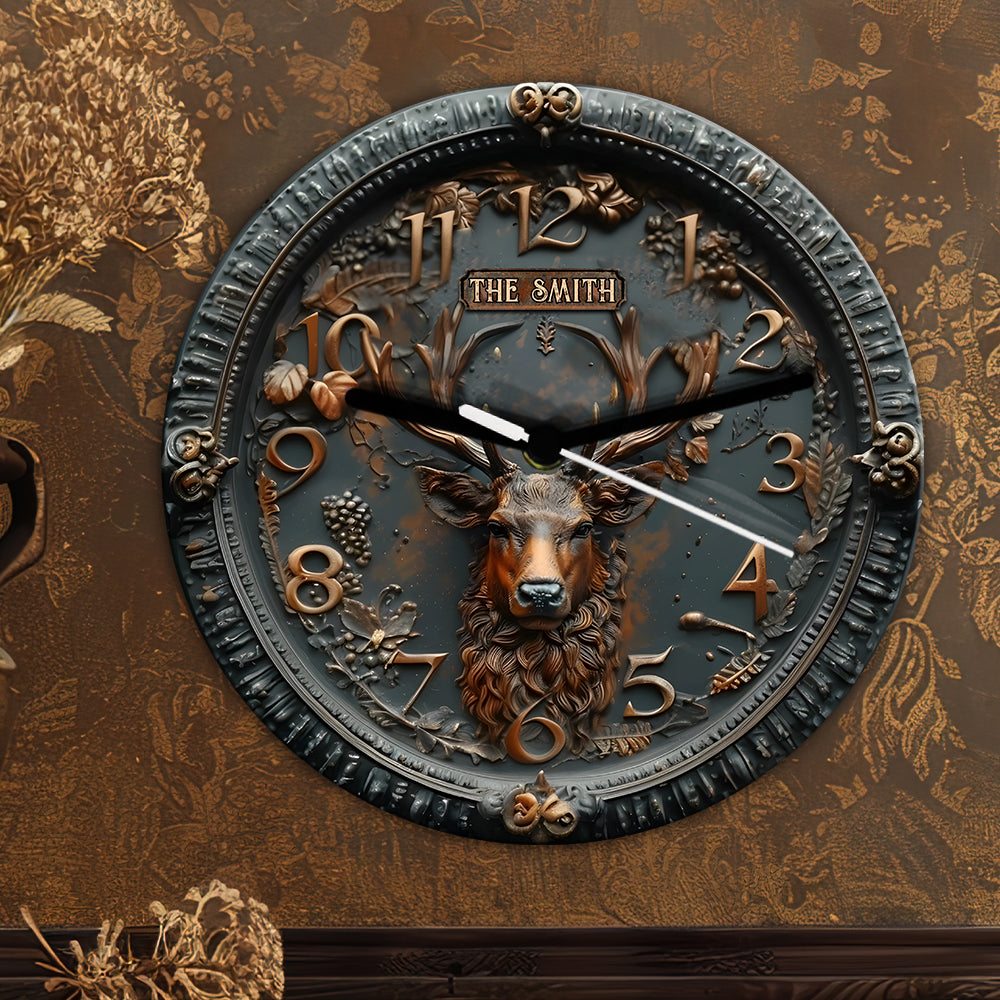 Jagdzeit - Personalisierte Jagd-Wanduhr