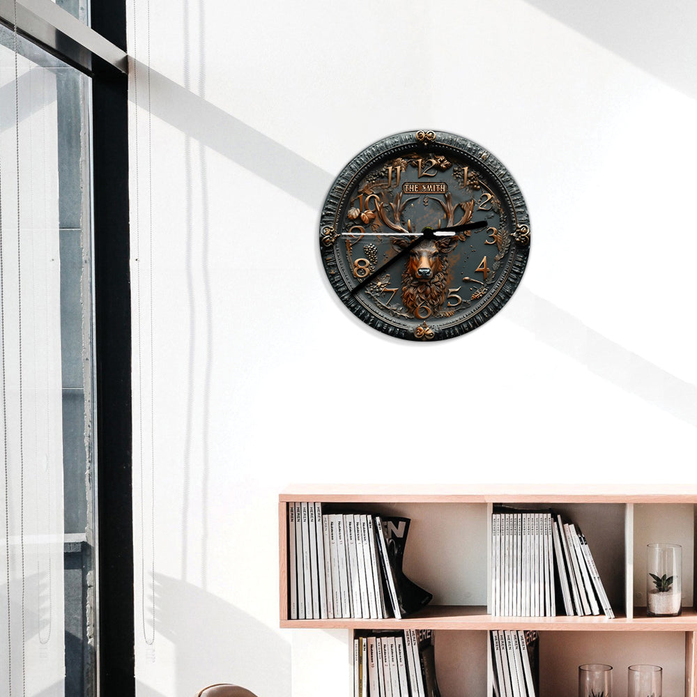 Jagdzeit - Personalisierte Jagd-Wanduhr