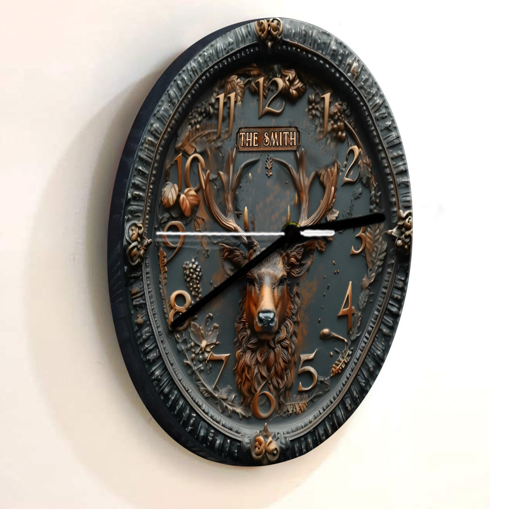 Jagdzeit - Personalisierte Jagd-Wanduhr