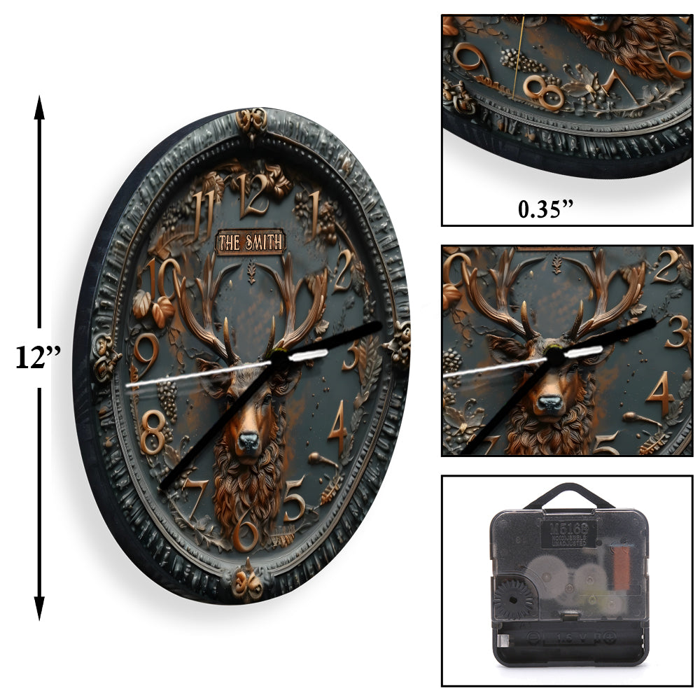 Jagdzeit - Personalisierte Jagd-Wanduhr