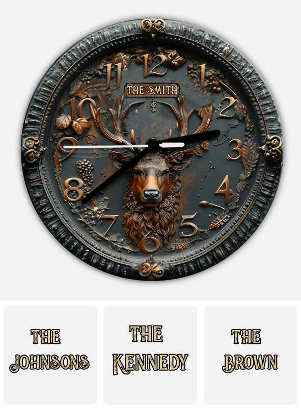 Jagdzeit - Personalisierte Jagd-Wanduhr