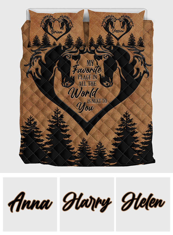 Next To You – Personalisierte Pferde-Bettwäschegarnitur
