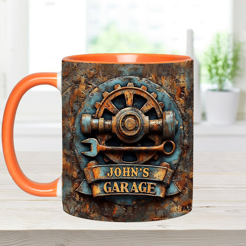 Meine Garage – Personalisierte Garagen-Akzent-Tasse