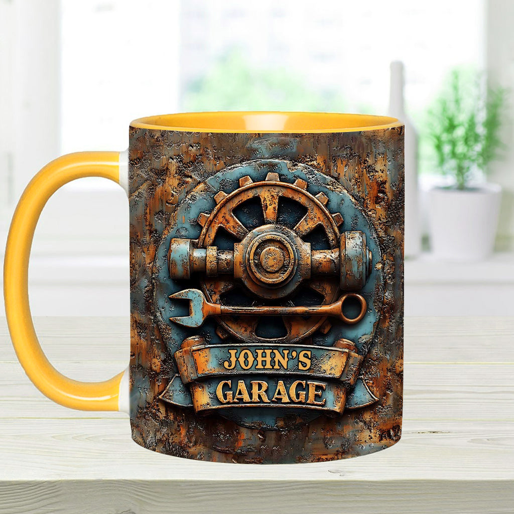 Meine Garage – Personalisierte Garagen-Akzent-Tasse