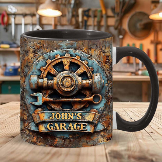 Meine Garage – Personalisierte Garagen-Akzent-Tasse