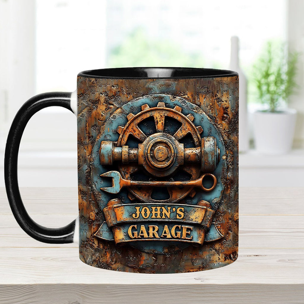 Meine Garage – Personalisierte Garagen-Akzent-Tasse