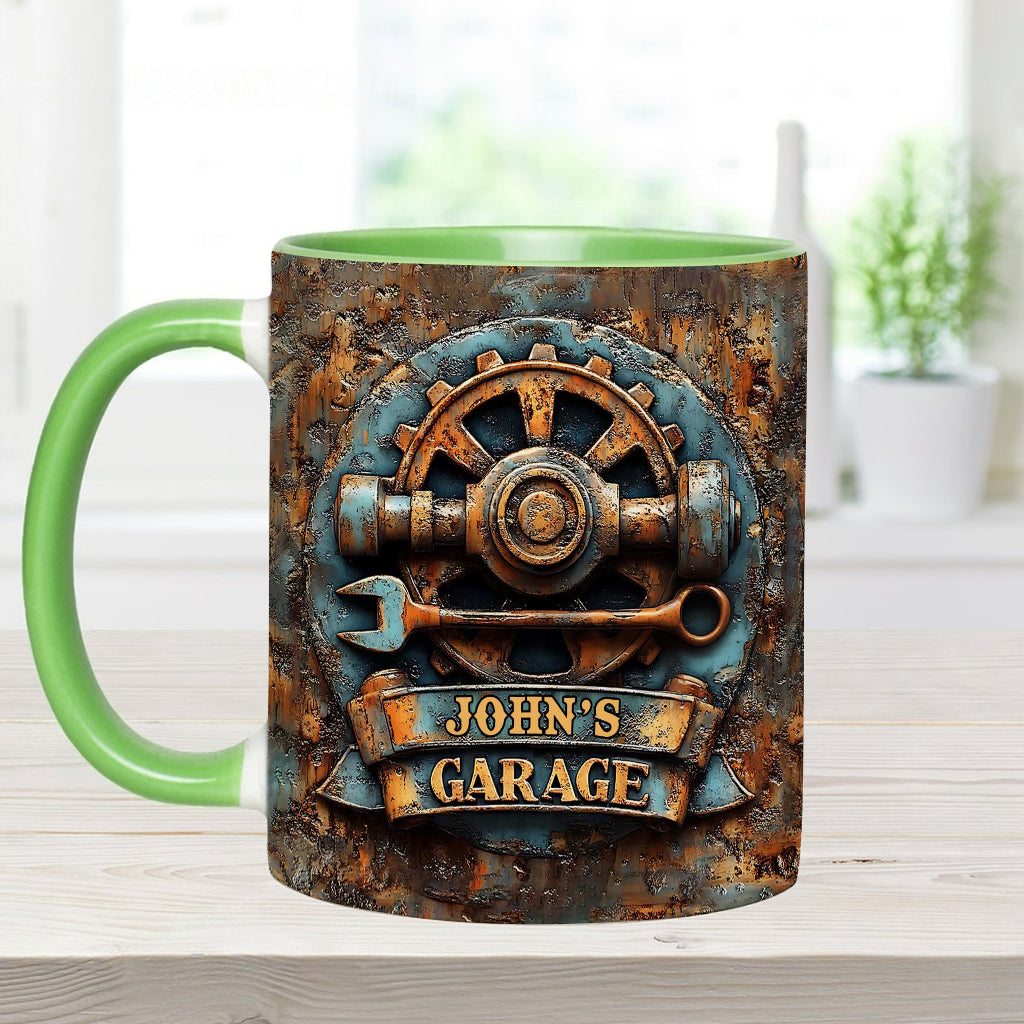 Meine Garage – Personalisierte Garagen-Akzent-Tasse