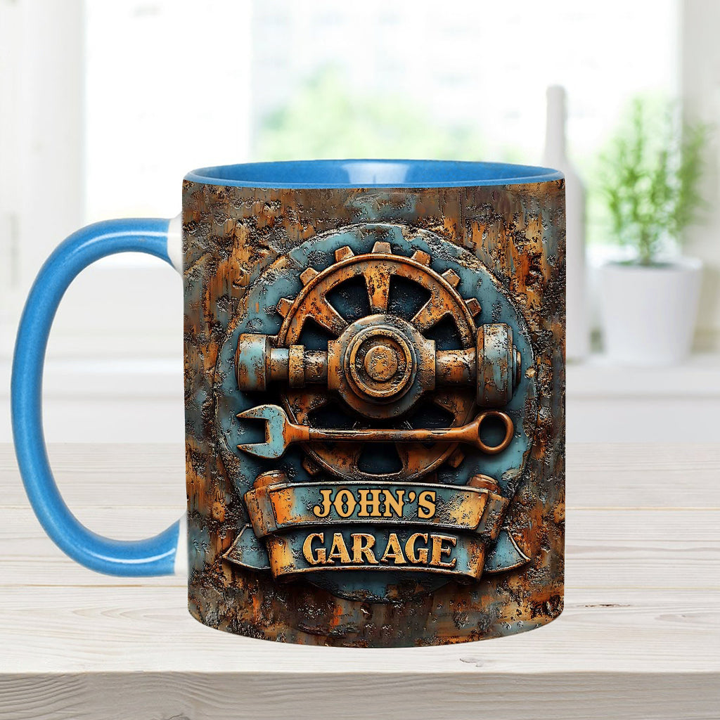 Meine Garage – Personalisierte Garagen-Akzent-Tasse