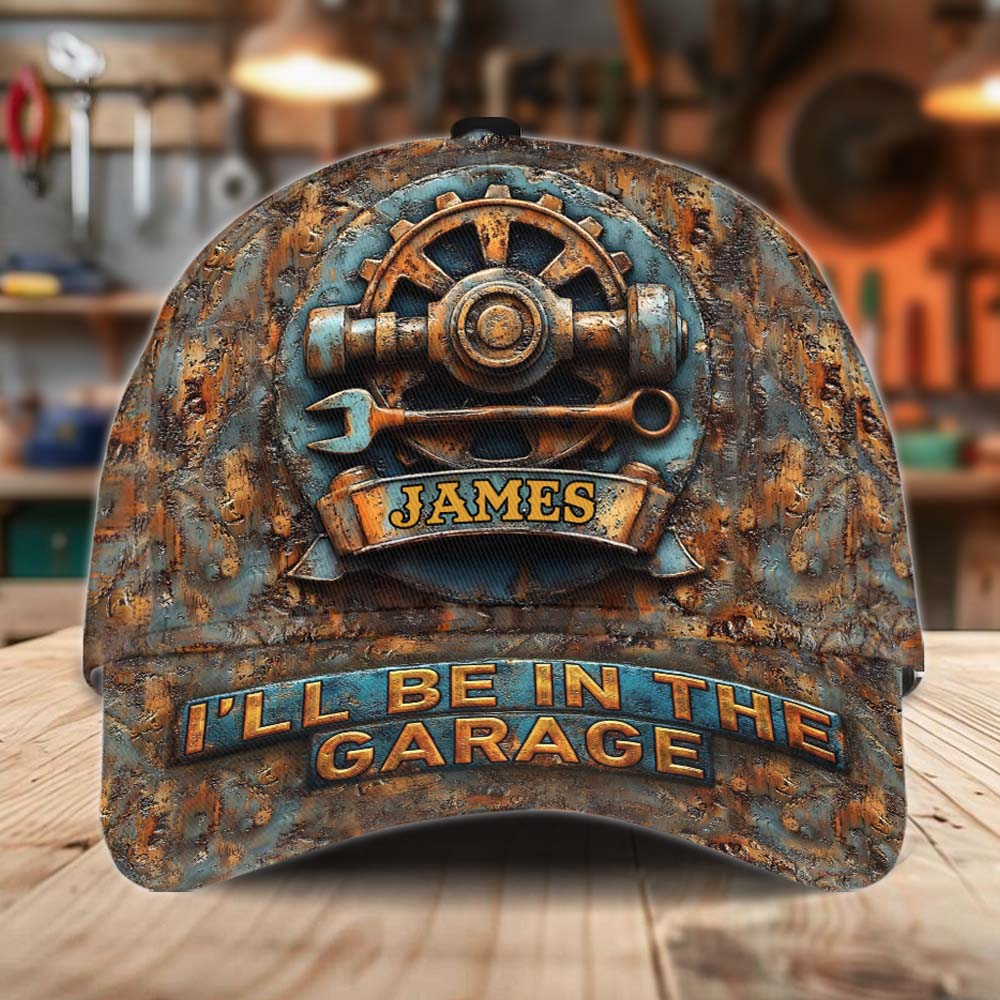 Ich bin in der Garage - Personalisierte Garage Classic Kappe