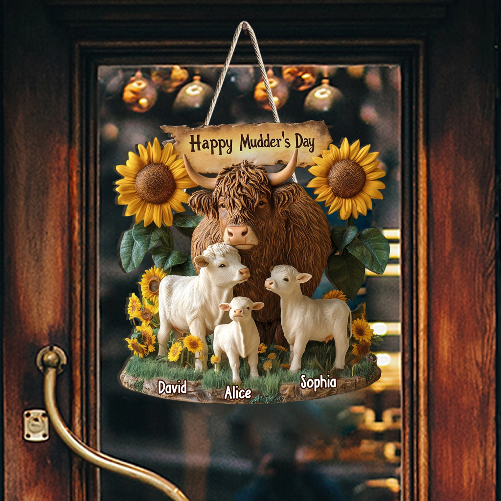 Alles Gute zum Muttertag – Personalisiertes Holzschild in individueller Form