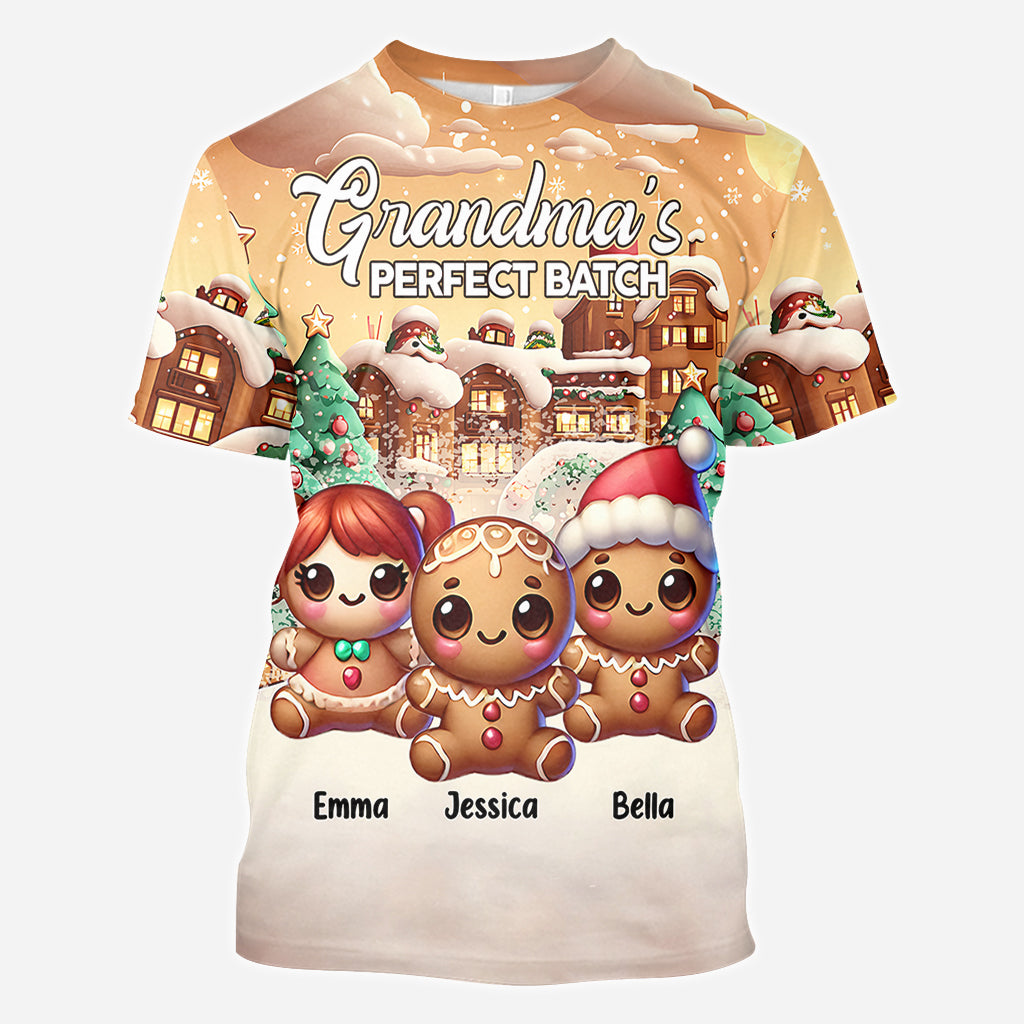 Perfect Gingerbread Batch - Personalized Grandma All Over Shirt