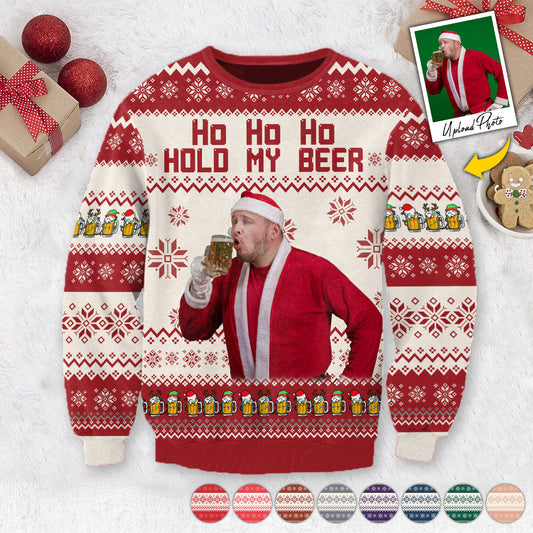 Ho ho, heilige Scheiße, ich bin betrunken – personalisierter Bier-Hasspullover