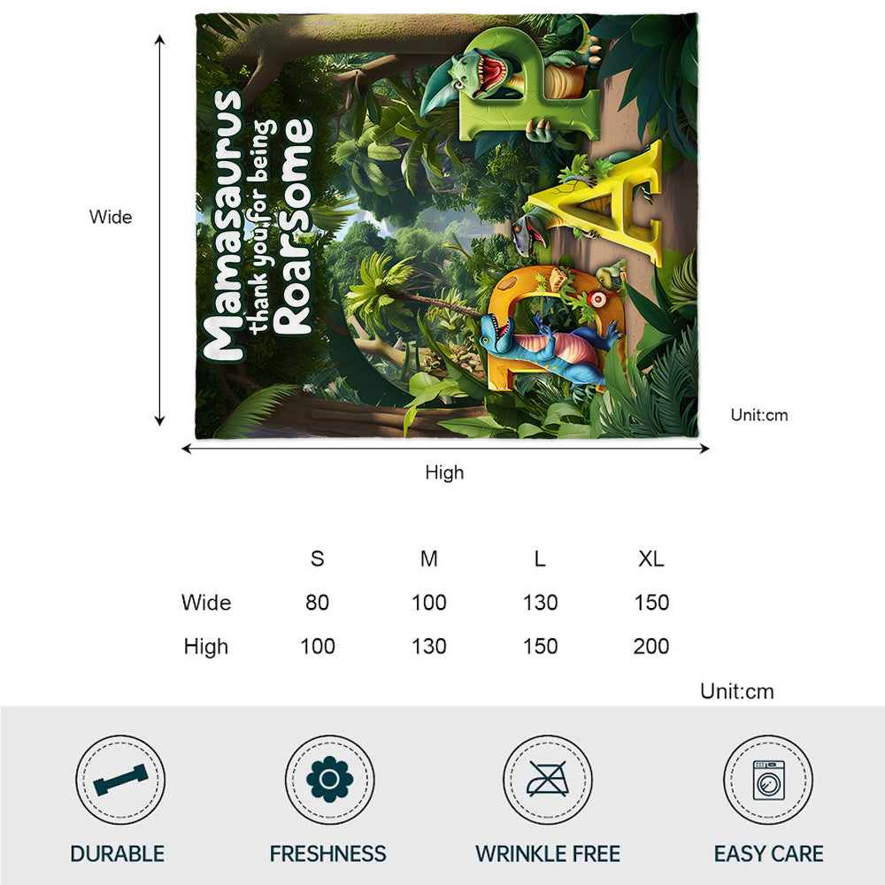 Mamasaurus – Personalisierte Mutterdecke