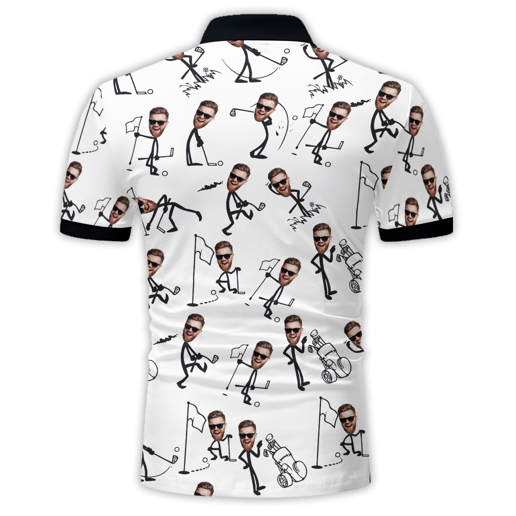 The Perfect Christmas Gift For Star Golf Dad, Uncle, Husband... - Personalized Golf Polo Shirt