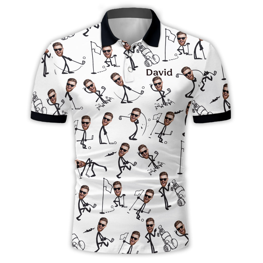 The Perfect Christmas Gift For Star Golf Dad, Uncle, Husband... - Personalized Golf Polo Shirt