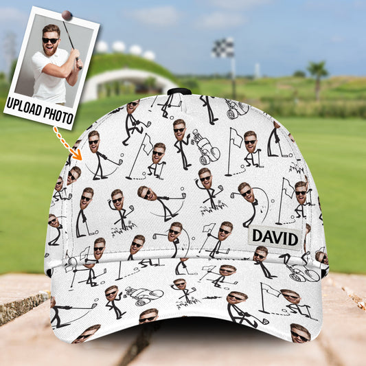 Witziges Geschenk für Golf-Papa, Ehemann, Onkel... - Personalisierte Golf Classic Cap