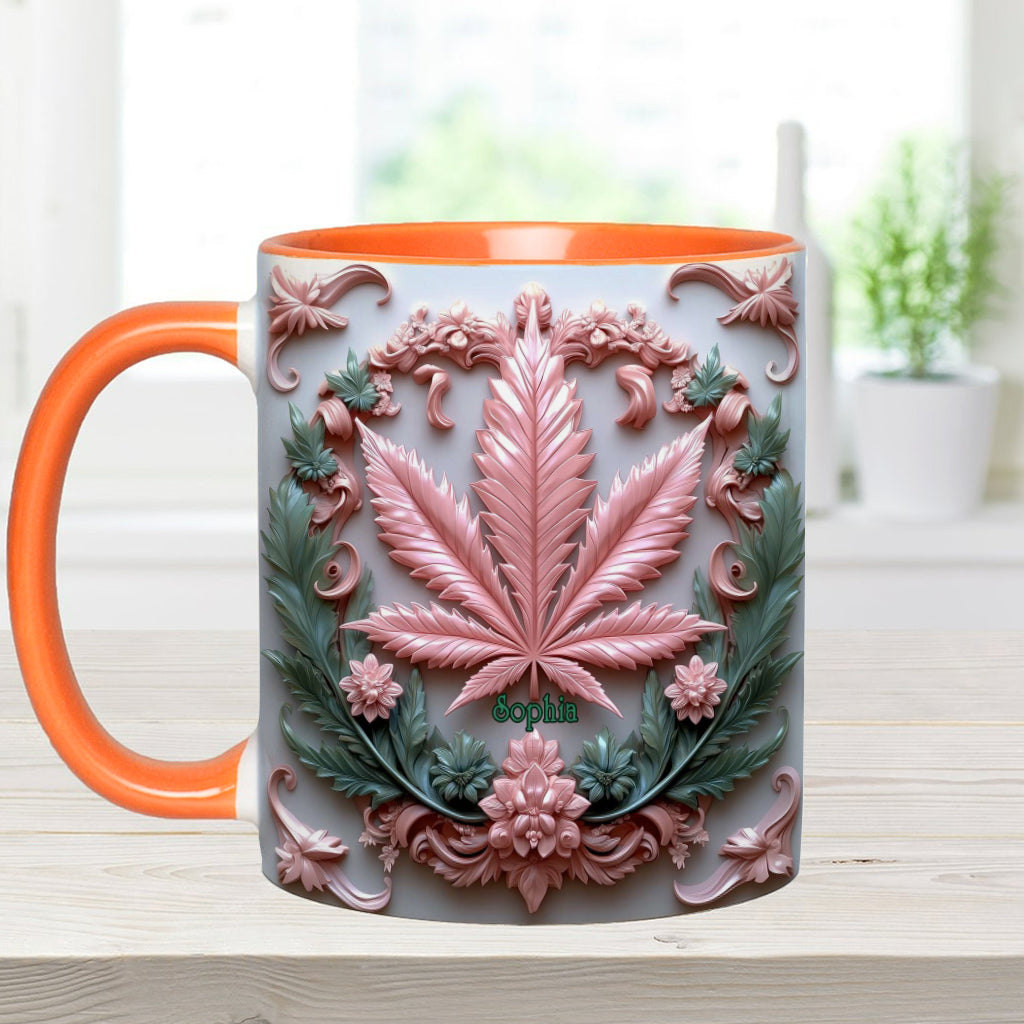 Stunning Leaf - Personalized Weed Accent Mug