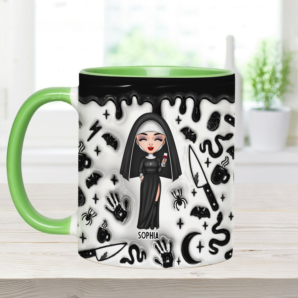 Anxious, Stressed, True Crime Obsessed - Personalized Accent Mug