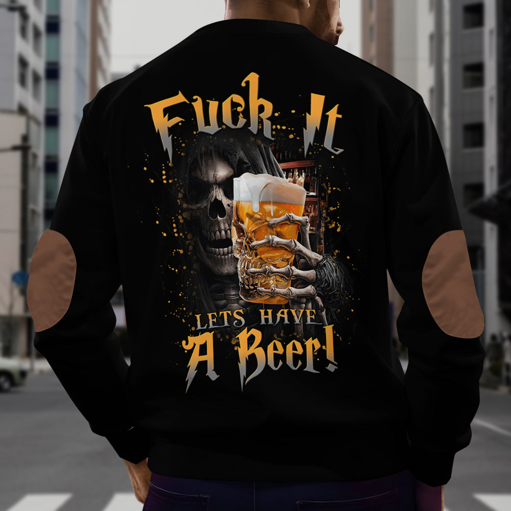 Let's Have A Beer - Personalized Beer Men Zip-Up Sweatshirt
