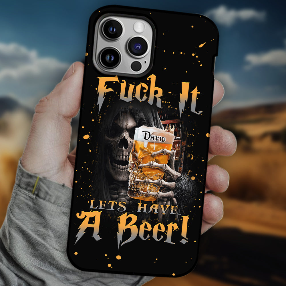 Let's Have A Beer - Personalized Beer Full Print Phone Case