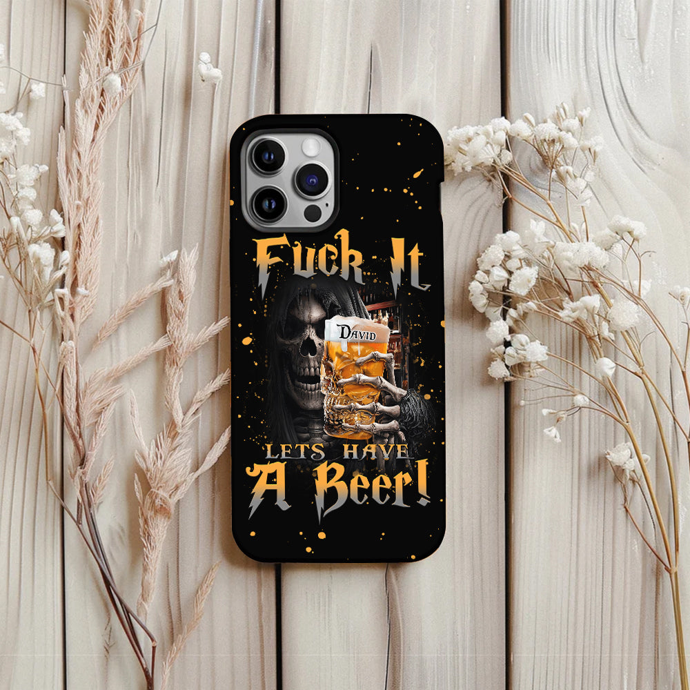 Let's Have A Beer - Personalized Beer Full Print Phone Case