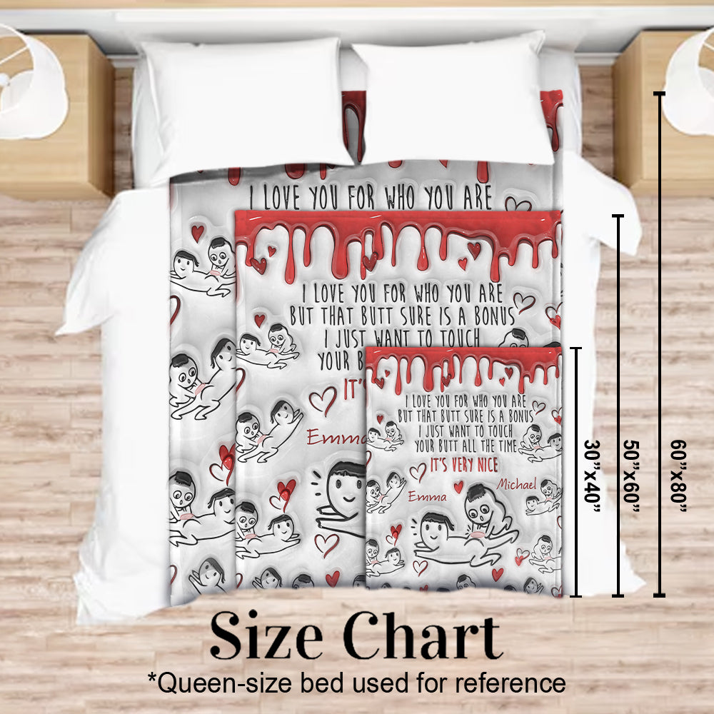 Dein Po ist ein Bonus – Personalisierte Pärchendecke