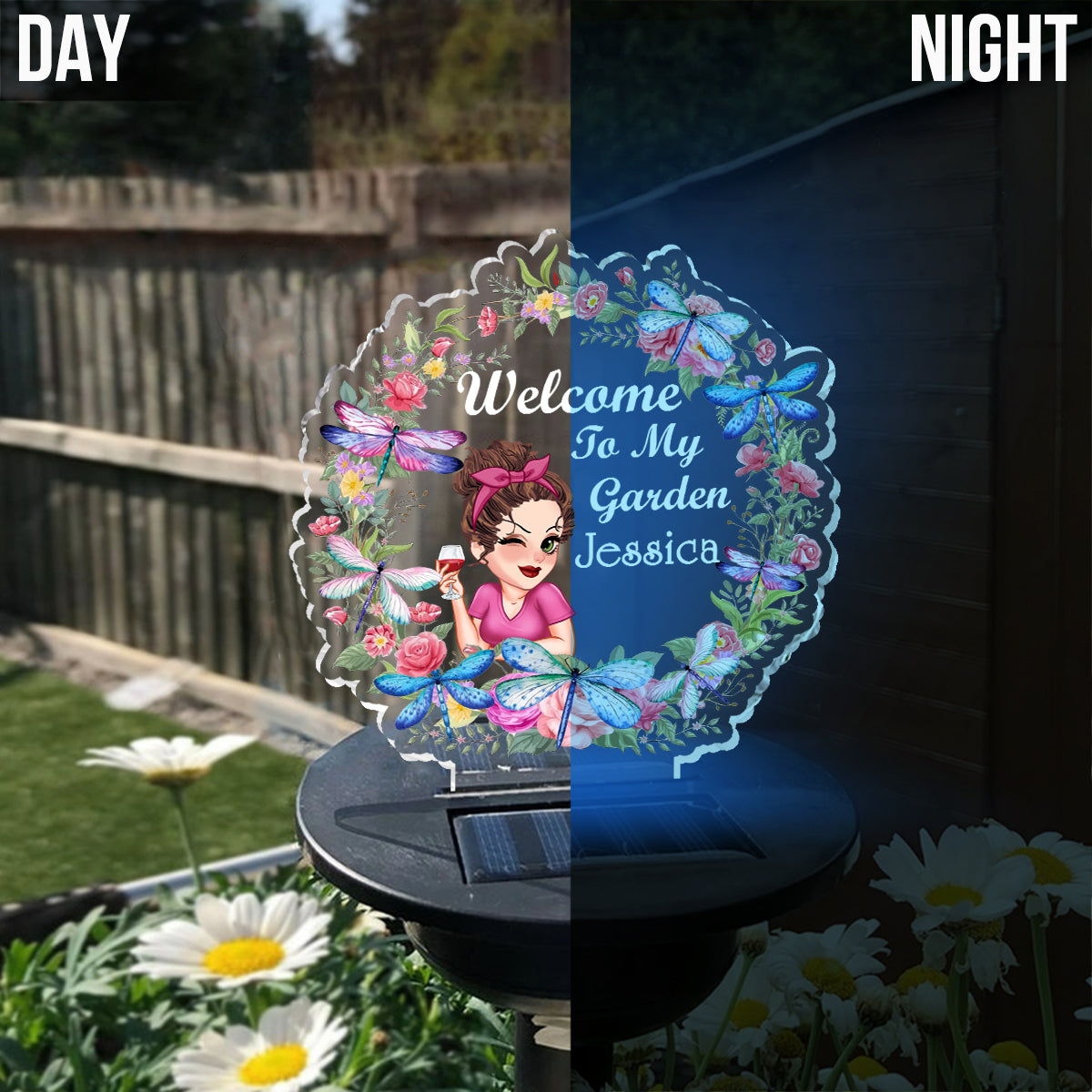 Floral Light - Personalized Gardening Garden Solar Light