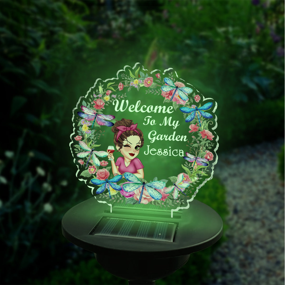 Floral Light - Personalized Gardening Garden Solar Light