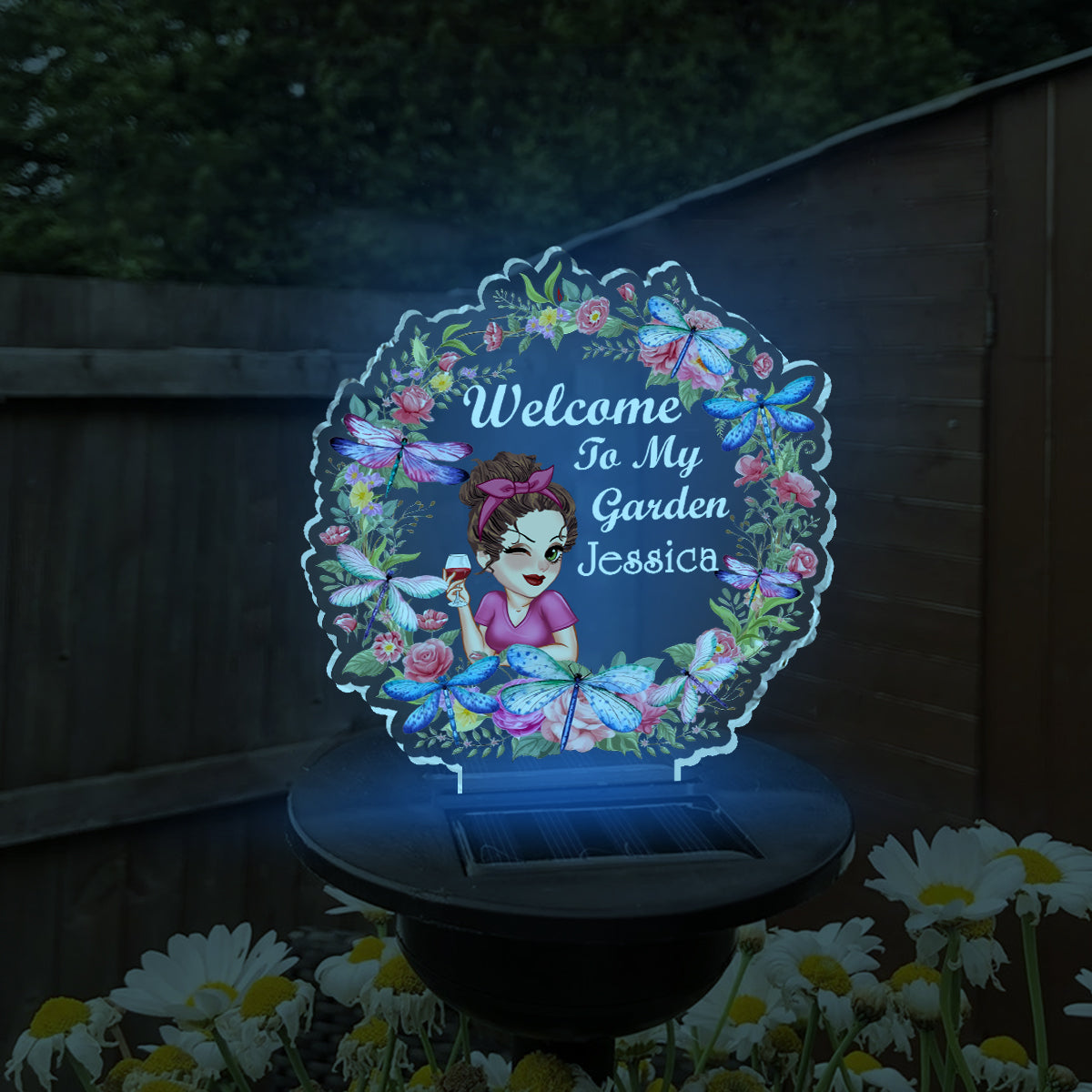 Floral Light - Personalized Gardening Garden Solar Light