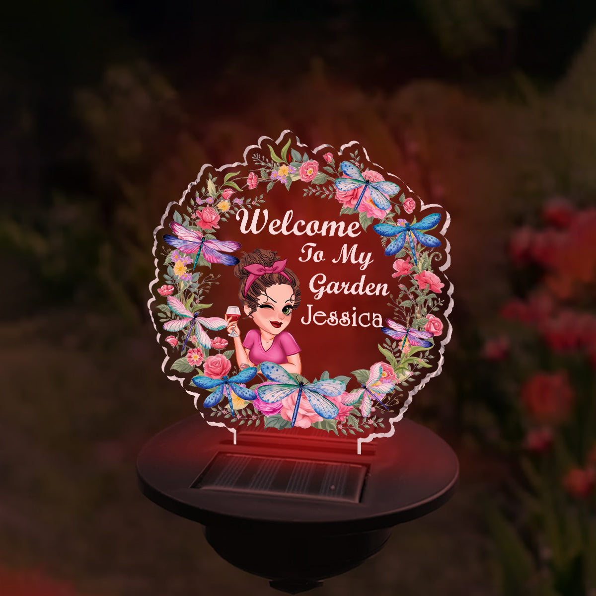 Floral Light - Personalized Gardening Garden Solar Light