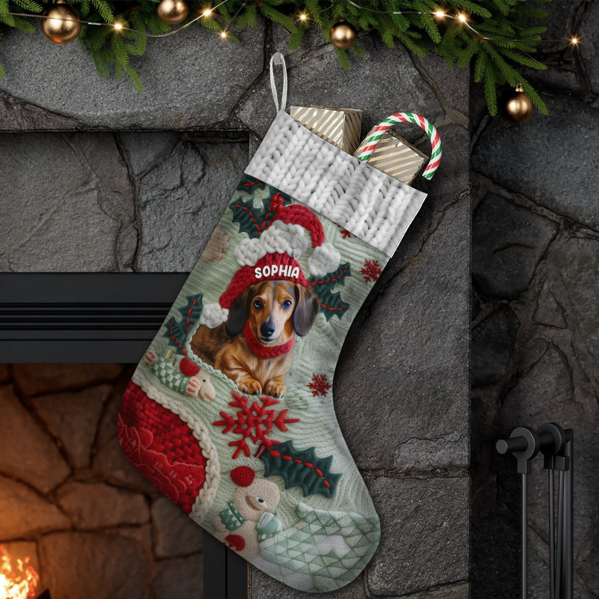 Merry Christmas - Personalized Dog Christmas Stockings