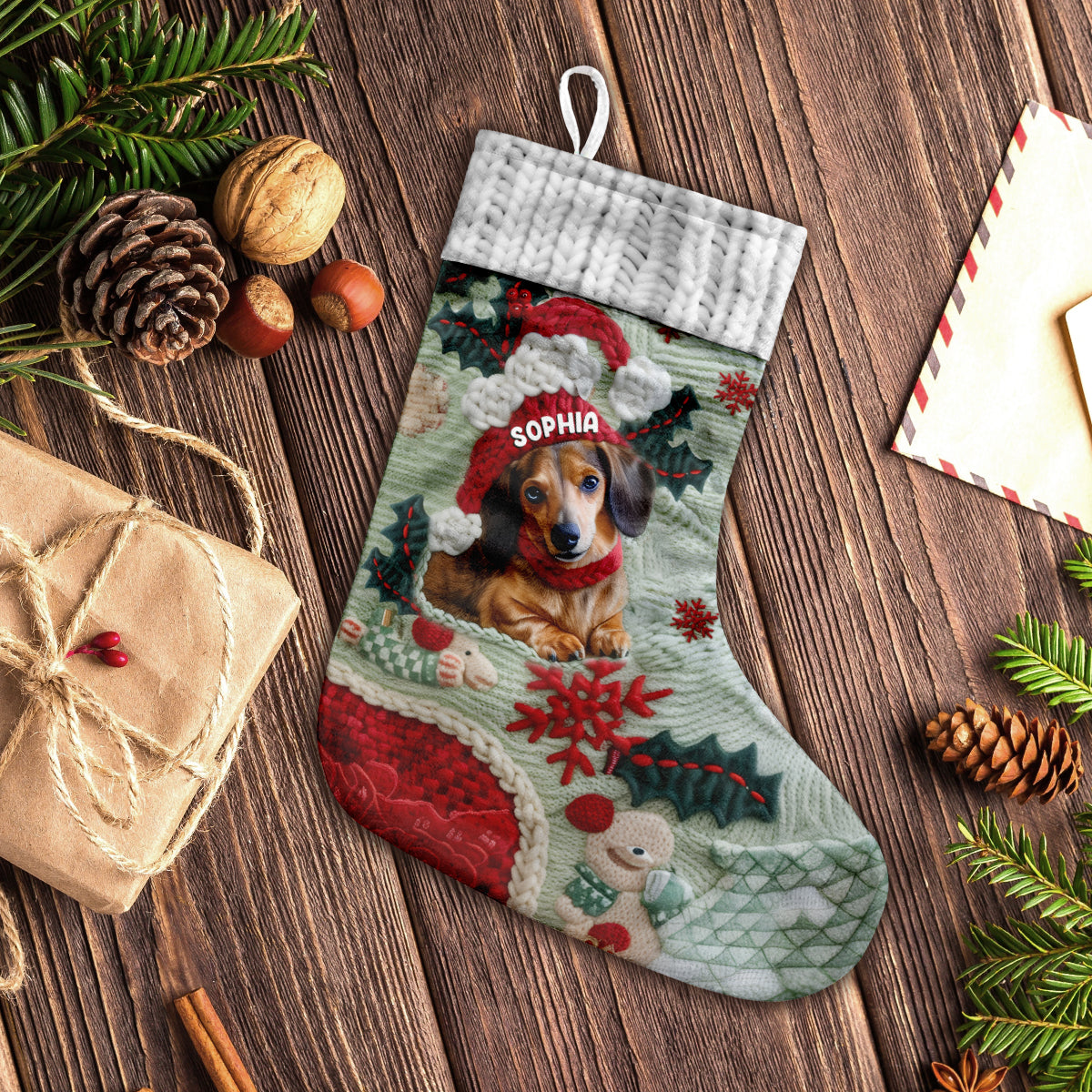 Merry Christmas - Personalized Dog Christmas Stockings