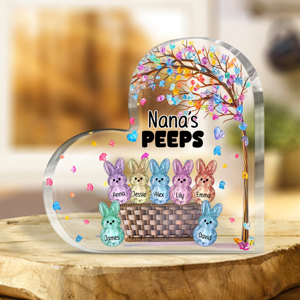 Grandma's Peeps - Personalized Grandma Custom Shaped Acrylic Plaque