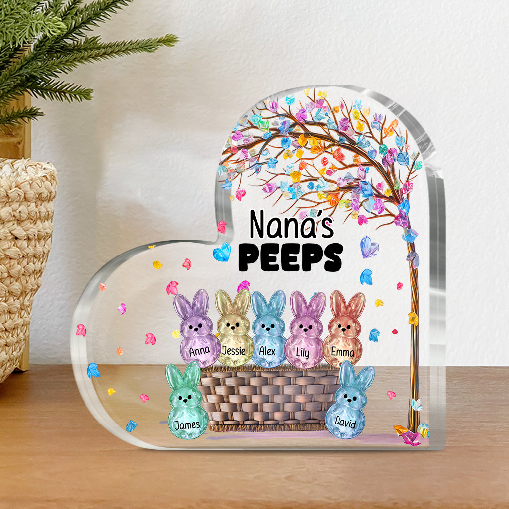 Grandma's Peeps - Personalized Grandma Custom Shaped Acrylic Plaque