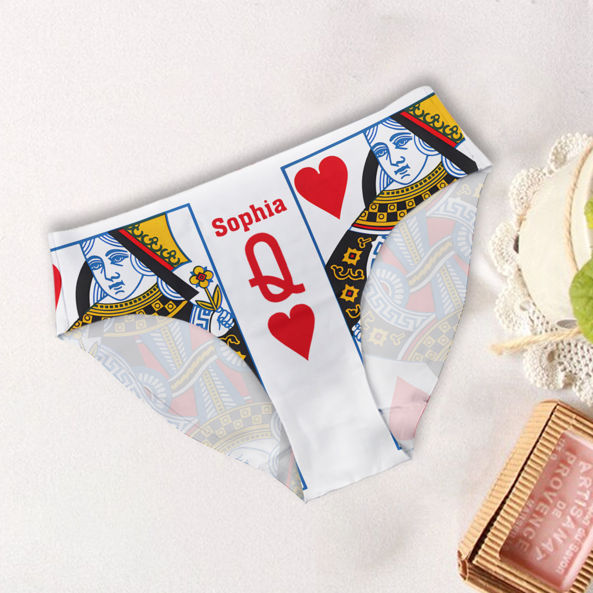 King And Queen - Personalized Couple Women Briefs & Men Boxer Briefs