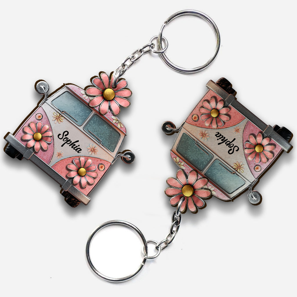 Hippie Soul – Personalisierter Hippie-Schlüsselanhänger