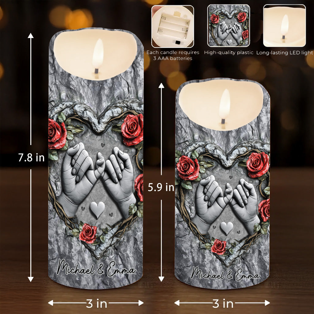 Till Deadth Do Us Part - Personalized Couple Flameless Candle