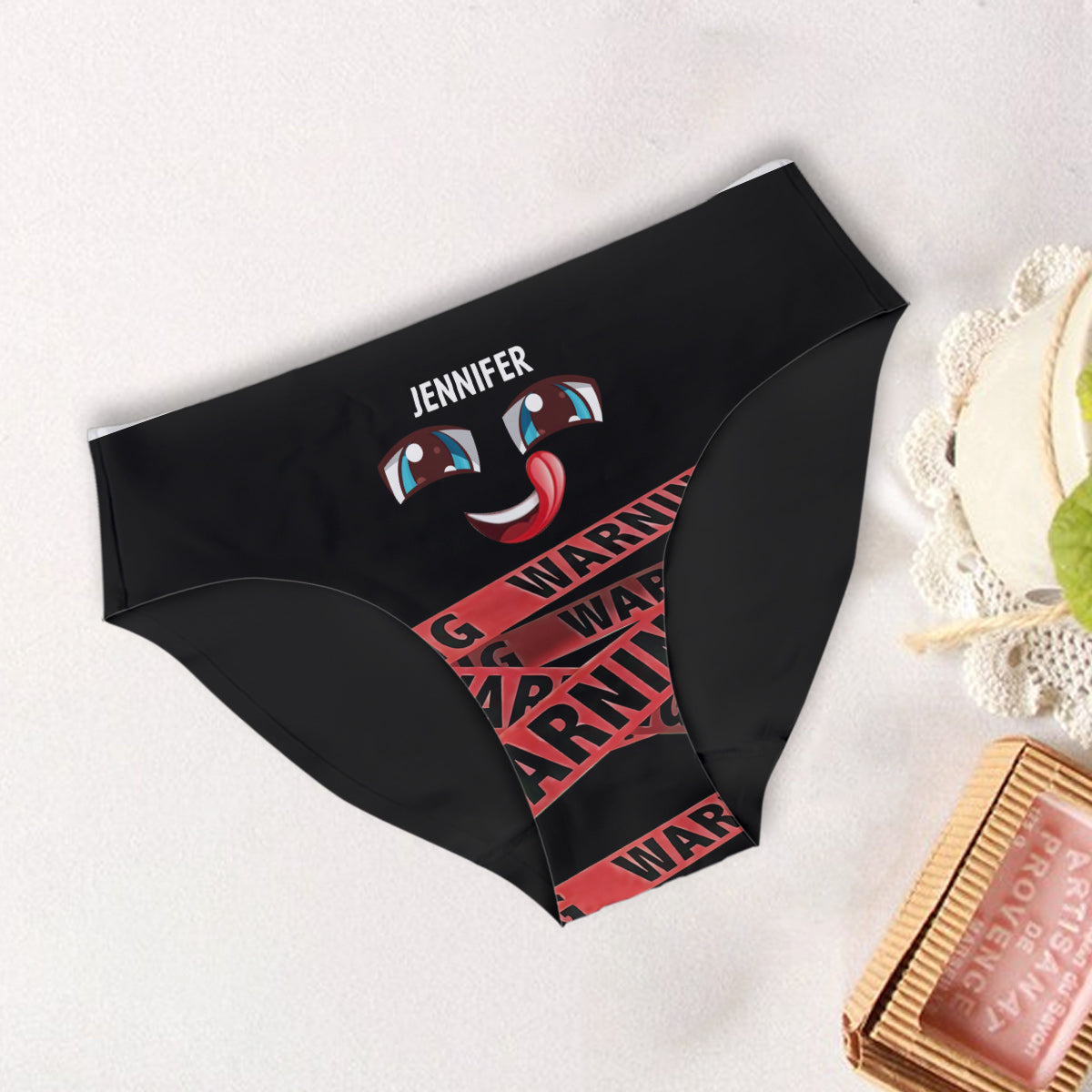 Warning Funny Couple - Personalized Couple Women Briefs & Men Boxer Briefs