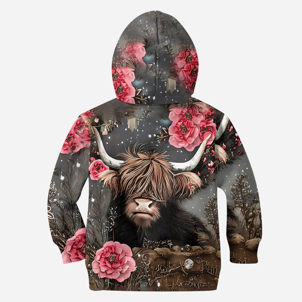 Love Highland Cows - Personalized Highland Cow Hoodie and Leggings